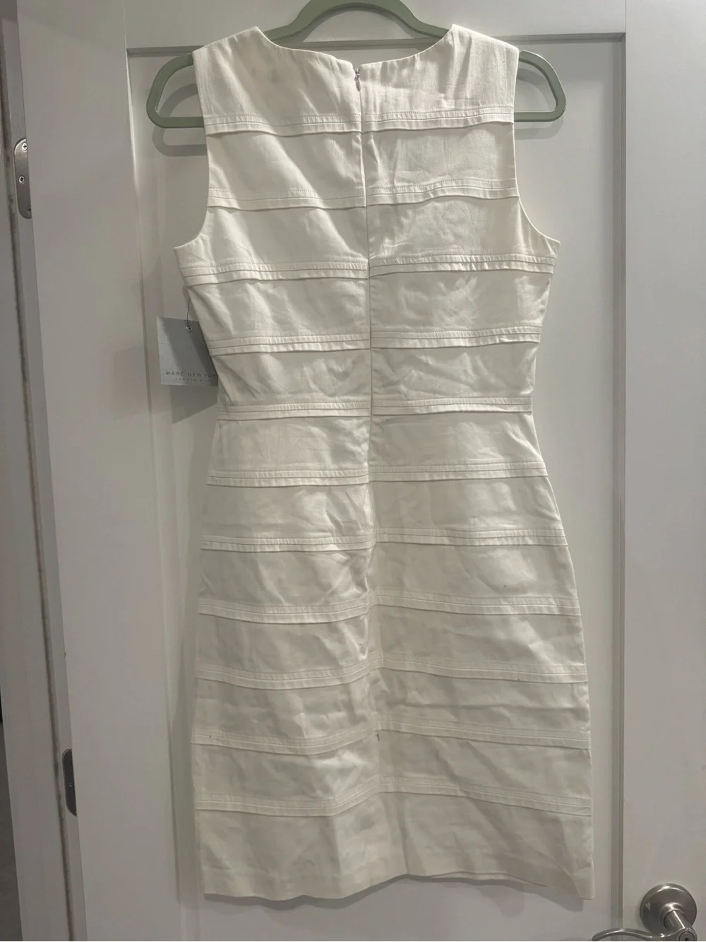 Andrew Marc White Sleeveless Sheath Dress - Picture 2 of 4